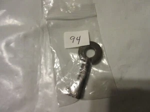 Rare Antique Alpert Bros. Brass Hollow Barrel Door Cabinet Lock Skeleton Key - Picture 1 of 18
