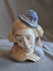 Vintage Paul Sebastian Fine Porcelain Clown Pierrot Sad ?Feelings? Figurine Bust