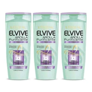 L'Oréal Paris Elvive Arcilla Purificante Shampoo, 13.5oz (400ml) (Pack of 3) - Picture 1 of 3
