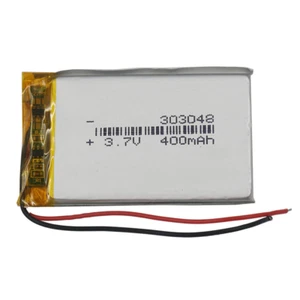 3.7V 400mAh 303048 Rechargeable Polymer Li-ion Battery For MP3 Camera Bluetooth - Bild 1 von 6
