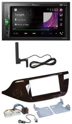 Pioneer MP3 DAB AUX 2DIN Bluetooth Autoradio für Kia Ceed ab 12 glänzend - Bild 1 von 4