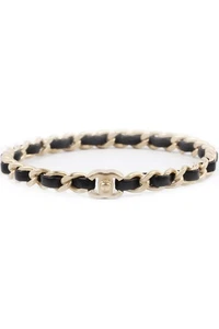CHANEL BLACK 2012 CC CHAIN BRACELET - Picture 1 of 8