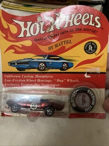 Insignia de coleccionista de coche de juguete vintage Mattel Hot Wheels Redline Light My Firebird - Imagen 1 de 16