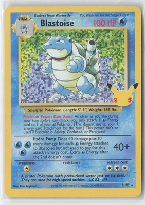 Blastoise #2/102 Celebrations: Classic Collection Pokemon - Image 1 of 2