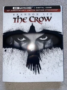 🔥 The Crow 30th Anniversary 4K SteelBook W/ Slipcover NO Digital Code - Picture 1 of 4