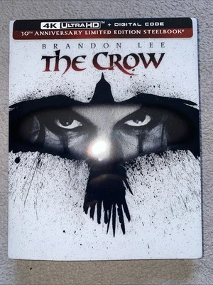 🔥 The Crow 30th Anniversary 4K SteelBook W/ Slipcover NO Digital Code - Image 1 of 4