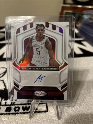 2022-23 Chronicles - Certified College Roll Call Auto Au'Diese Toney #CRC-ATO   - Image 1 of 3