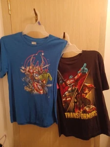2 Marvel 2x T Shirts Transformers und Captain America usw. - Bild 1 von 1