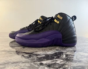 Nike Air Jordan 12 Retro XII Black Purple 153265-057 sz. 6Y Women's 7.5 DS N - Picture 1 of 9