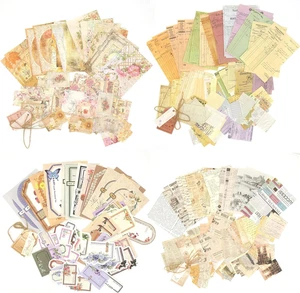 Scrapbook Paper, 400 Sheets of Journaling Supplies for Vintage Crafts Planner Bu - Picture 1 of 6