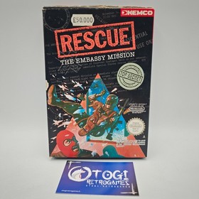 RESCUE THE EMBASSY MISSION NINTENDO NES PAL A CIB COMPLETO