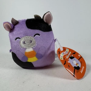 Squishmallows Plüsch Micromallow Alexis Kuh lila 2,5 Zoll Mini Halloween mit Etikett - Bild 1 von 8