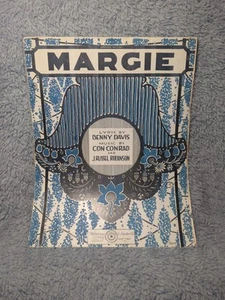 Vintage Sheet Music Margie By Benny Davis & Con Conrad 1920 Piano Voice - Picture 1 of 4