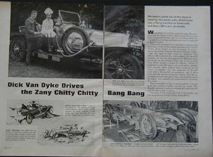 Chitty Chitty Bang Bang Dick Van Dyke 1968 Rowland Emett vintage pictorial - Picture 1 of 1