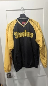 Pittsburgh Steelers Thick Pullover Windbreaker Mens Size Large - Picture 1 of 11