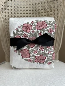 Pottery Barn Gigi Print Reversible KING/CAL. KING Duvet Cover PRE-OWNED READ - Picture 1 of 7
