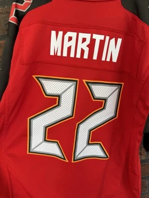 Camiseta deportiva juvenil grande 14/16 Tampa Bay Bucs #22 Doug Martin camiseta corta de fútbol Slv Foto 1 de 4