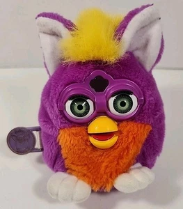 Vintage Tiger Original Furby Talking Buddies 1999 lila orange gelb funktioniert! Sauber - Bild 1 von 13