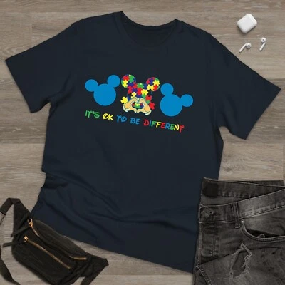 Mickey Its Ok To Be Different Autism awareness Tee Adult Kids Unisex Xmas Puzzle - Image 1 of 3