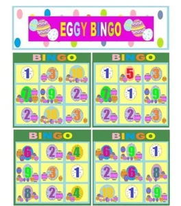 Easter BINGO Easter Party Game Family Friends kids school childrens Mini Games - Picture 1 of 7