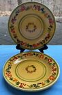 Set/2 Terre E Provence Hand Painted French Terra Cotta Pottery Salad Plates #2