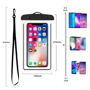 New Universal Waterproof Underwater Phone Case Dry Bags Pouch All Smartphones - Picture 1 of 12