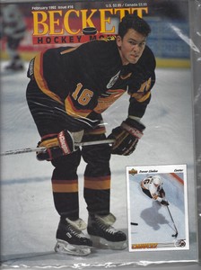 Beckett Hockey Price Guide - February 1992  - Issue #16 Trevor Linden