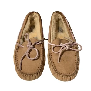 UGG DAKOTA ciabatte mocassino donna scamosciate interno/esterno TABACCO taglia 5 - Foto 1 di 7