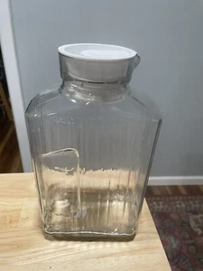 Mid Century Glass Juice. Water, Or Tea Pitcher By Anchor Hocking USA #10, - Picture 1 of 5