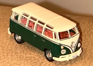 Hongwell HO Cararama Samba VW Volkswagen Van Bus Dark Green 1:72 Scale Railroad - Picture 1 of 7