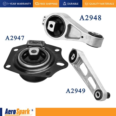 3PC Engine Motor Mounts Kit for Dodge Neon l4 2000-2005 2.0L 2003-2005 2.4L - Image 1 of 4