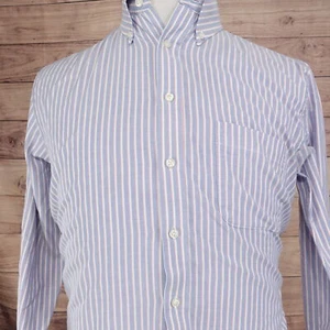 CAMISA STAFFORD TRAVEL SIN ARRUGAS OXFORD A RAYAS ABOTONADA PARA HOMBRE 15 32-33 - Imagen 1 de 6