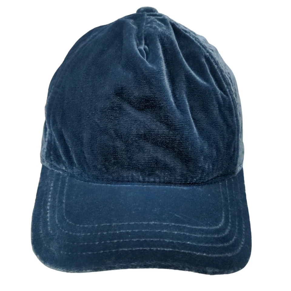 Gymboree Girl's Slideback Hat Blue Size M/L Velour Soft Polyester Blend Blank - Image 1 of 4