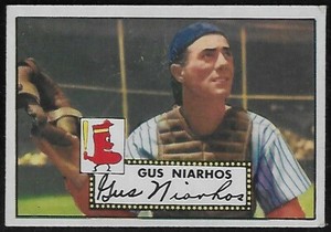 1952 Topps #121 Gus Niarhos Boston Red Sox Nice!