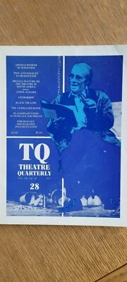 Theatre Quarterly Magazine 1977 - Arnold Wesker Interview -South African Theatre - Image 1 of 4