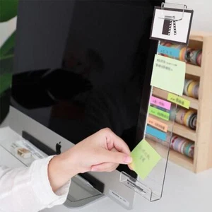Multi-functional Monitor Memo Board Sticky Note Holder Office Supplies - Photo 1/9