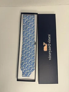 Vineyard Vines NWT Neck Tie Hull Blue Kegs and Eggs College Martha's Vineyard - Picture 1 of 3