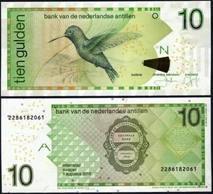 NETHERLANDS 🇳🇱 ANTILLES P28h* 10 GULDEN* ND01/08/2016* UNC GEM* USA SELLER - Picture 1 of 1
