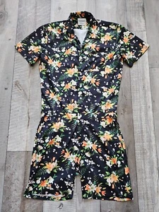 Mens Romper Jack Tropical Black Romper Size S Read Descript - Picture 1 of 15