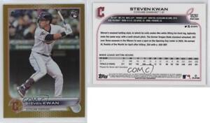 2022 Topps Update Gold Foil Steven Kwan #US261 Rookie RC