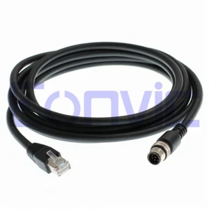 Cognex Insight DMR Serie Kamera Ethernet Cat6 Kabel RJ45 M12 8 Pin A-codiert 5 m - Bild 1 von 4