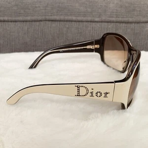 Christian Dior Logo Strass 1 AZKTX 60-17-110 Cream Crystals Sunglasses - Picture 1 of 11