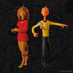 Hallmark LIEUTENANT AREX AND M'RESS 2018 NYCC EXCLUSIVE Ornament Star Trek - Bild 1 von 2
