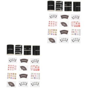 Eisenbahn Straße Aufkleber Spielzeug Eisenbahn Band Geschenk Verpackung Band - Afbeelding 1 van 12
