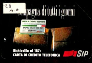G AA 28 C&C 1262 SCHEDA USATA COMPAGNA BILINGUE 31.12.95 15.000 L 2^A QUALITA' - Bild 1 von 2