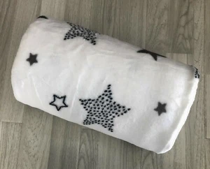 115*140 cm Navidad Blanco Lanzamiento Estrella Piel Inmitación Manta Lanzamiento Sofá Cama - Imagen 1 de 1