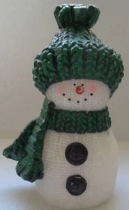 Vintage Christmas Snowman Figural Candle - 6 3/4 in tall - Picture 1 of 5