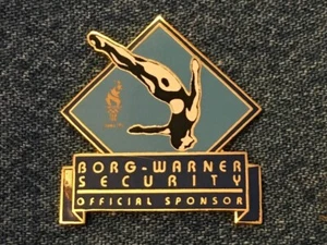 1996 Diving Olympic Pin ~Atlanta Centennial Games ~ Sponsor~Borg-Warner Security - Picture 1 of 1