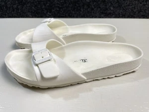 Birkenstock Womens White Foam Slip On Sandals EUR 38 US 7 Made in Germany - Picture 1 of 7