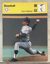 1977-79 Sportscaster Baseball #01-21 Tom Seaver Mets - Lausanne A back NrMnt